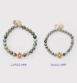 Divine Guidance African Turquoise Stretch Bracelet