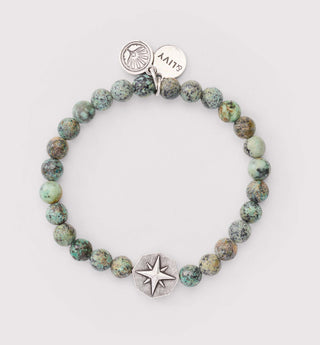 Divine Guidance African Turquoise Stretch Bracelet