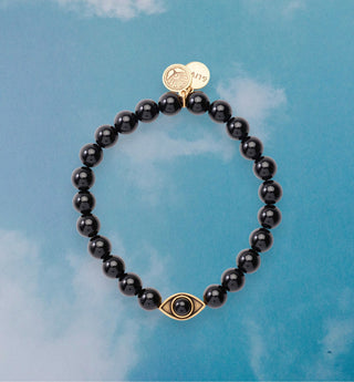 Divine Grounding Onyx Stretch Bracelet