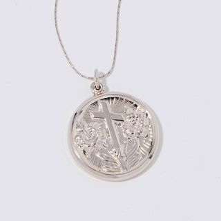 Lord’s Prayer Peek-A-Boo Prayer Medallion Necklace