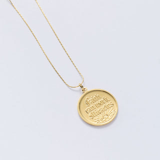 Faith Can Work Miracles Chain Slider Necklace
