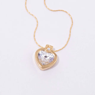 Crystal Heart to Heart Expandable Necklace