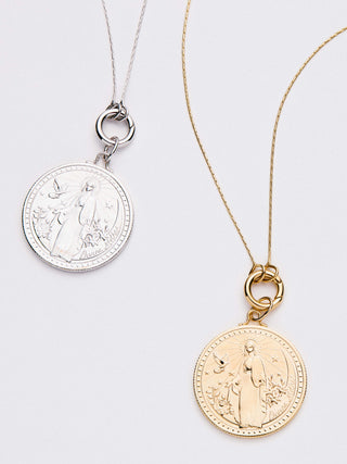 &LIVY Expandable Intention Chain Charm Necklace in finely finished gold featuring faith based charms 