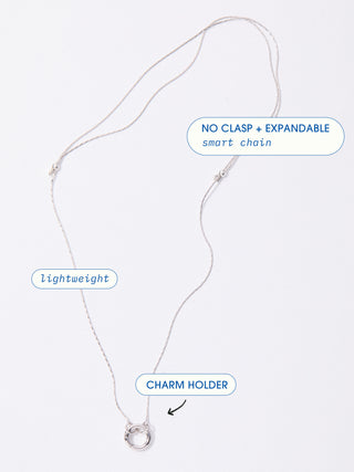 Expandable chain system, charm holder