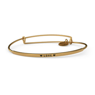Love Bracelet | Antique gold posy engraved LOVE