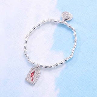 Red Cardinal Beaded Bracelet