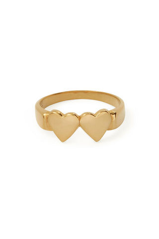 OG Double Heart Ring By Déclarer