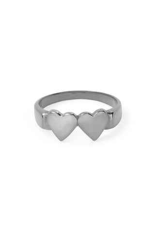 OG Double Heart Ring By Déclarer