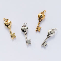 The Heart Key Charm