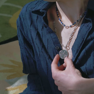 mother mary necklace stack